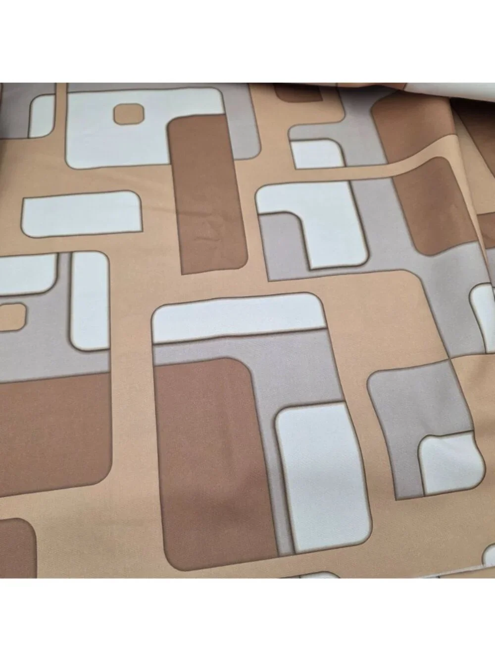 MCM Geometric Upholstery Fabric Neutral Tones Polyester 54